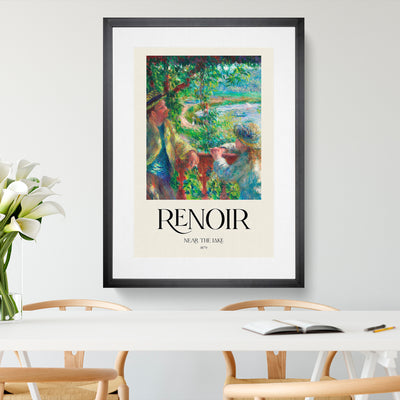 Near The Lake Print By Pierre-Auguste Renoir