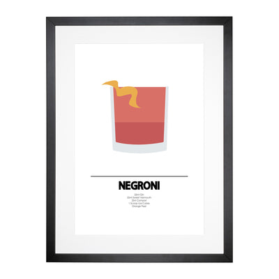 Negroni Cocktail Framed Print Main Image