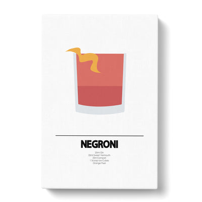 Negroni Cocktail Canvas Print Main Image