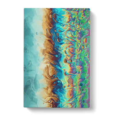 Neon Swim In Abstract Canvas Print Main Image