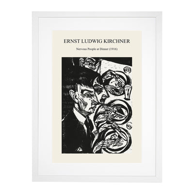 Nervous People At Dinner Print By Ernst Ludwig Kirchner