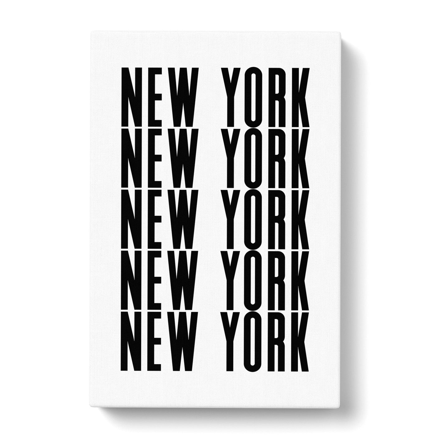 New York New York Typography Canvas Print Main Image