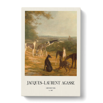 Nine Greyhounds Vol.1 Print By Jacques-Laurent Agasse Canvas Print Main Image