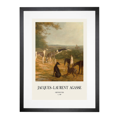 Nine Greyhounds Vol.1 Print By Jacques-Laurent Agasse Framed Print Main Image