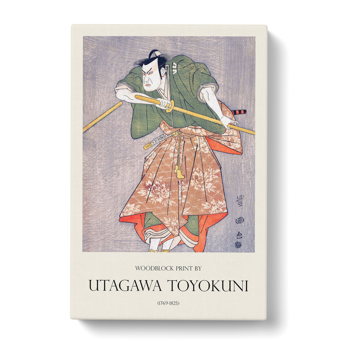 Nizaemon In Ceremonial Robes Print By Utagawa Toyokuni Canvas Print Main Image