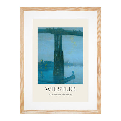 Nocturne Blue And Gold Old Battersea Bridge Print By James Mcneill Whistler