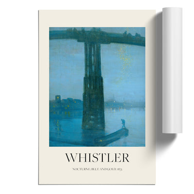 Nocturne Blue And Gold Old Battersea Bridge Print By James Mcneill Whistler