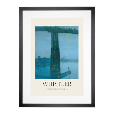 Nocturne Blue And Gold Old Battersea Bridge Print By James Mcneill Whistler Framed Print Main Image