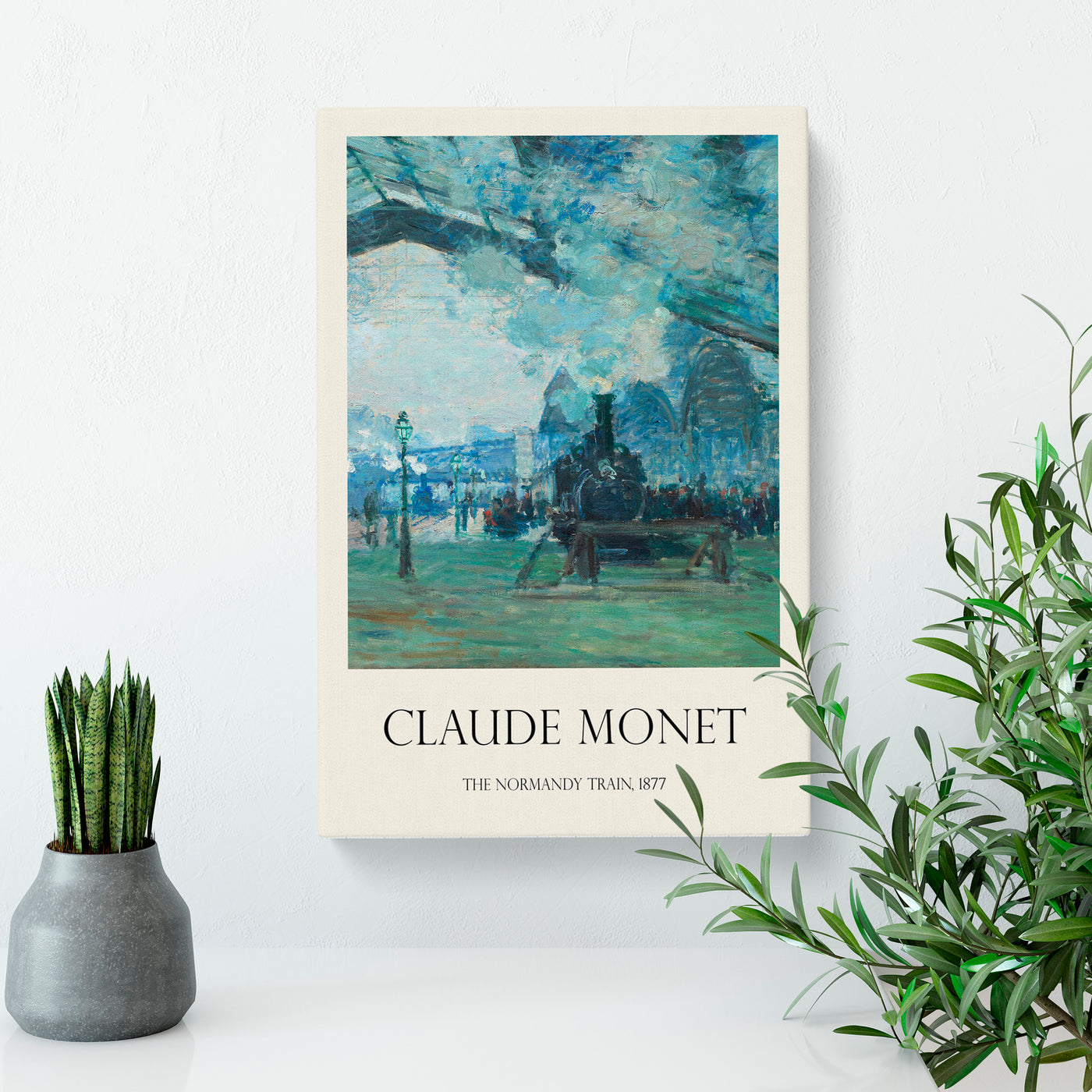Normandy Train Print By Claude Monet