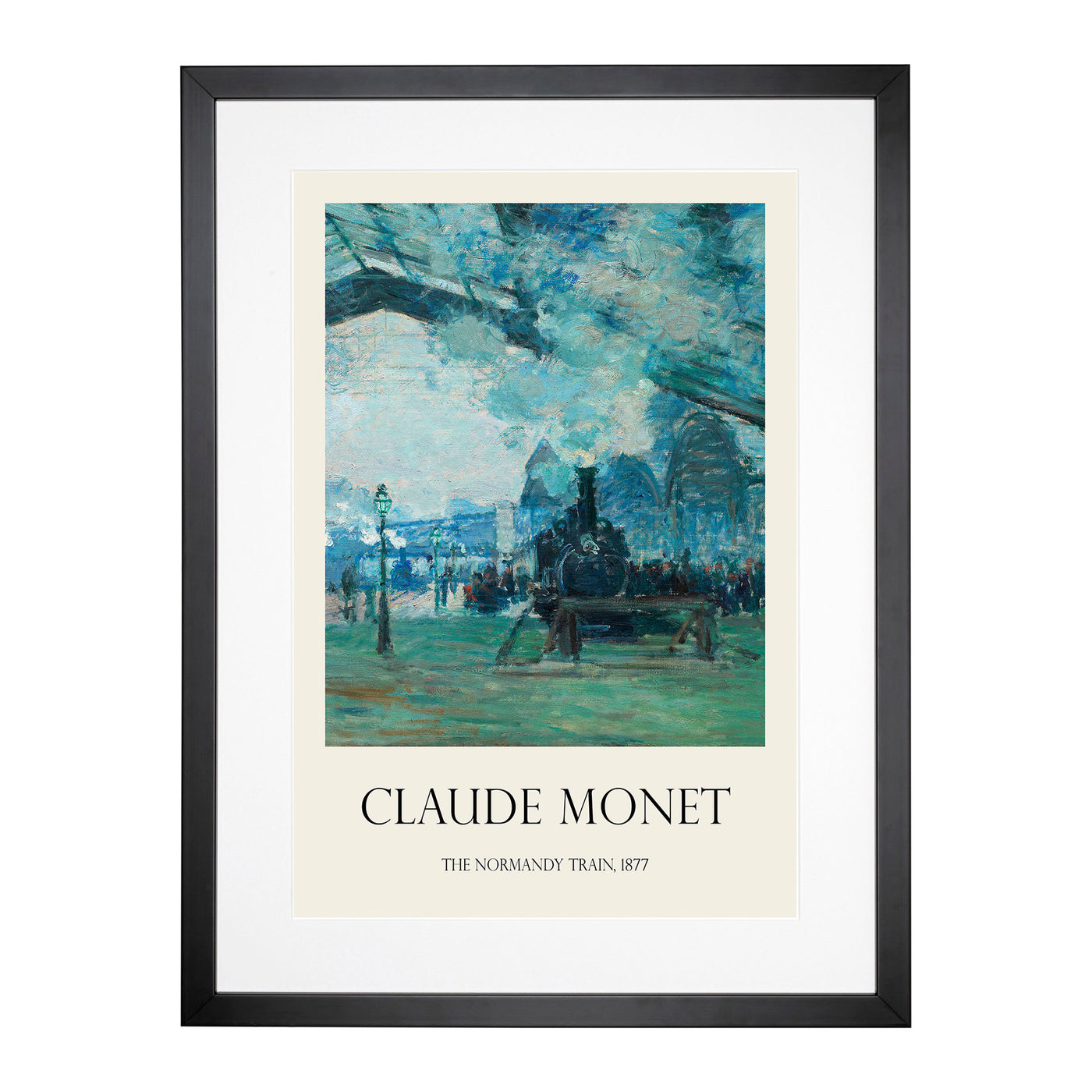 Normandy Train Print By Claude Monet Framed Print Main Image