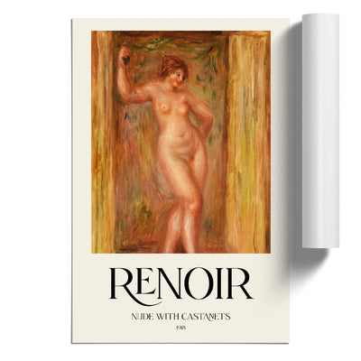 Nude With Castanets Print By Pierre-Auguste Renoir