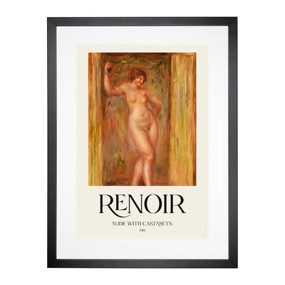 Nude With Castanets Print By Pierre-Auguste Renoir Framed Print Main Image