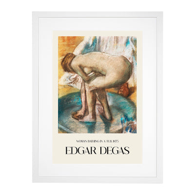 Nude Woman Bathing Print By Edgar Degas