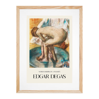 Nude Woman Bathing Print By Edgar Degas