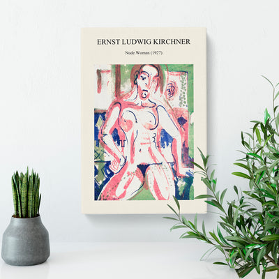 Nude Woman Print By Ernst Ludwig Kirchner