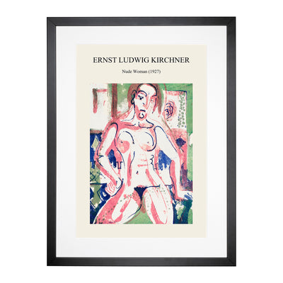 Nude Woman Print By Ernst Ludwig Kirchner Framed Print Main Image