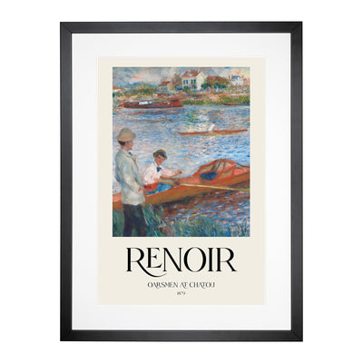 Oarsmen At Chatou Print By Pierre-Auguste Renoir Framed Print Main Image