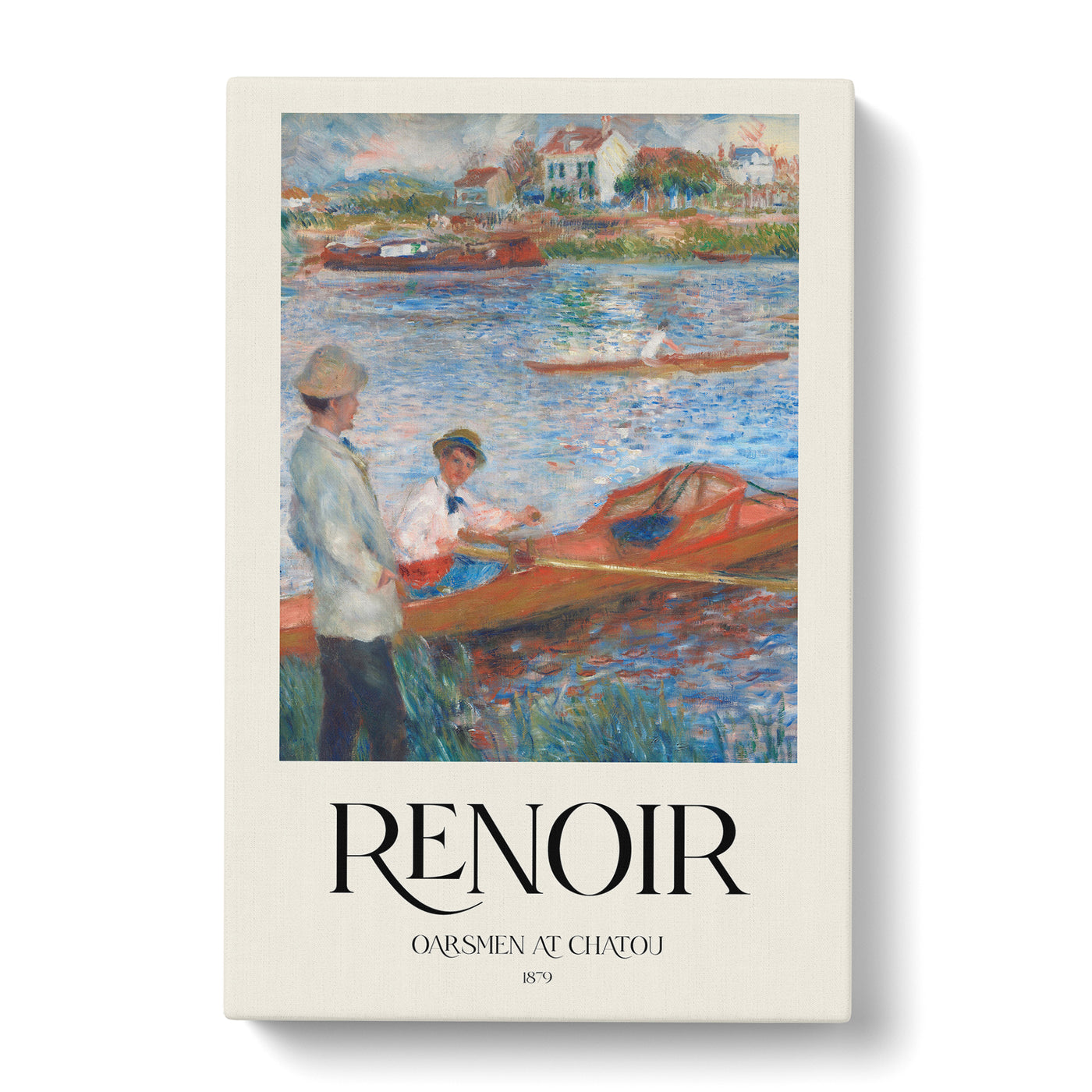 Oarsmen At Chatou Print By Pierre-Auguste Renoir Canvas Print Main Image