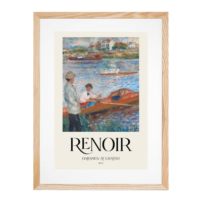 Oarsmen At Chatou Print By Pierre-Auguste Renoir