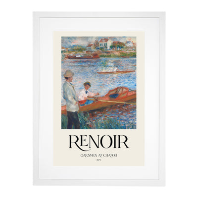 Oarsmen At Chatou Print By Pierre-Auguste Renoir