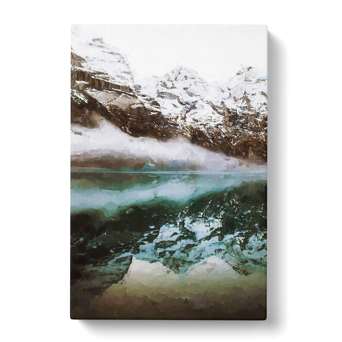 Oeschinen Lake In Switzerland In Abstract Canvas Print Main Image