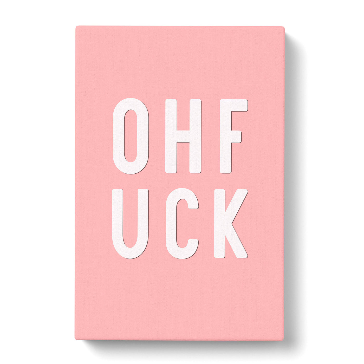 Ohfuk Typography Canvas Print Main Image