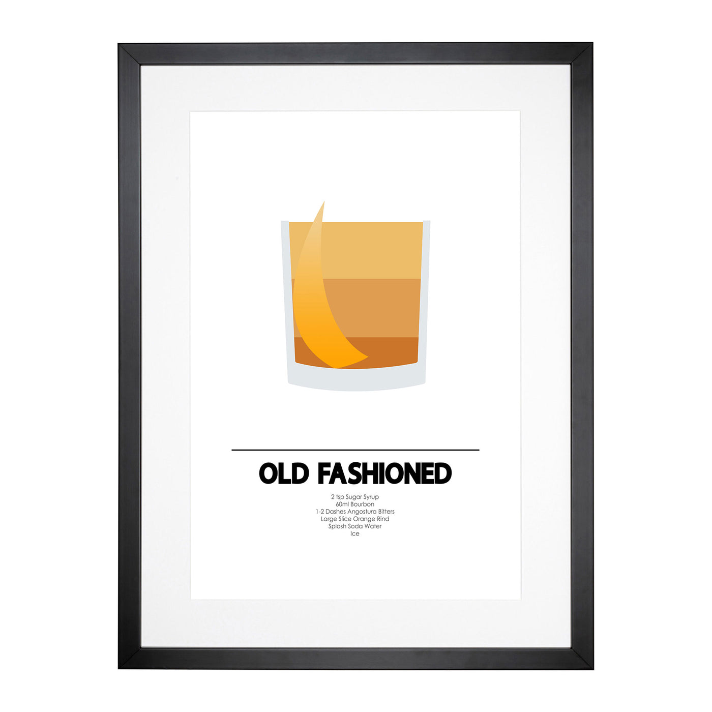 Old Fashioned Cocktail Framed Print Main Image