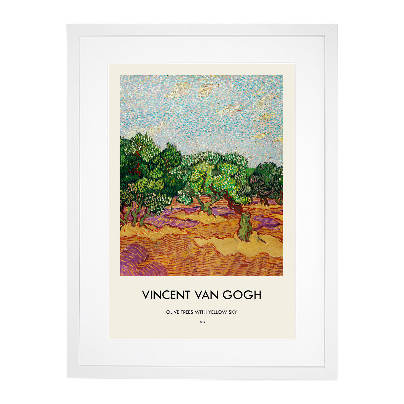 Olive Trees Print By Vincent Van Gogh