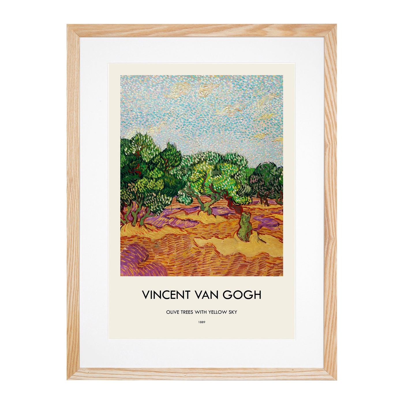 Olive Trees Print By Vincent Van Gogh