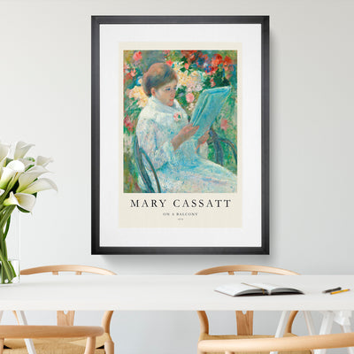 On A Balcony Print By Mary Cassatt