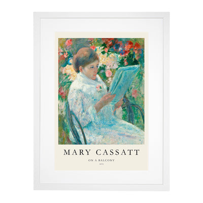 On A Balcony Print By Mary Cassatt