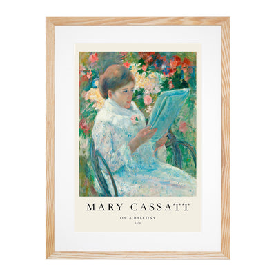 On A Balcony Print By Mary Cassatt