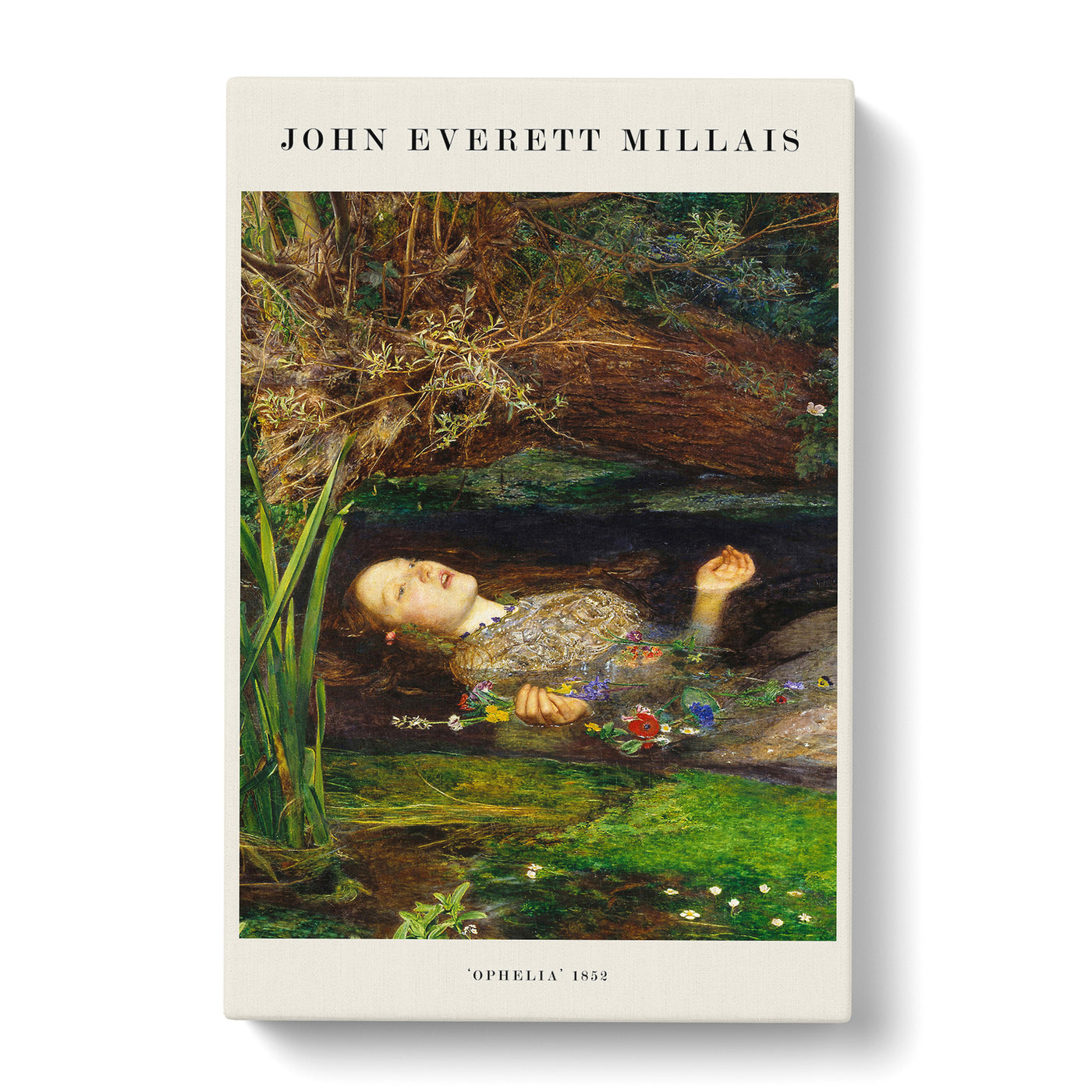 Ophelia Print By John Everett Millais Canvas Print Main Image