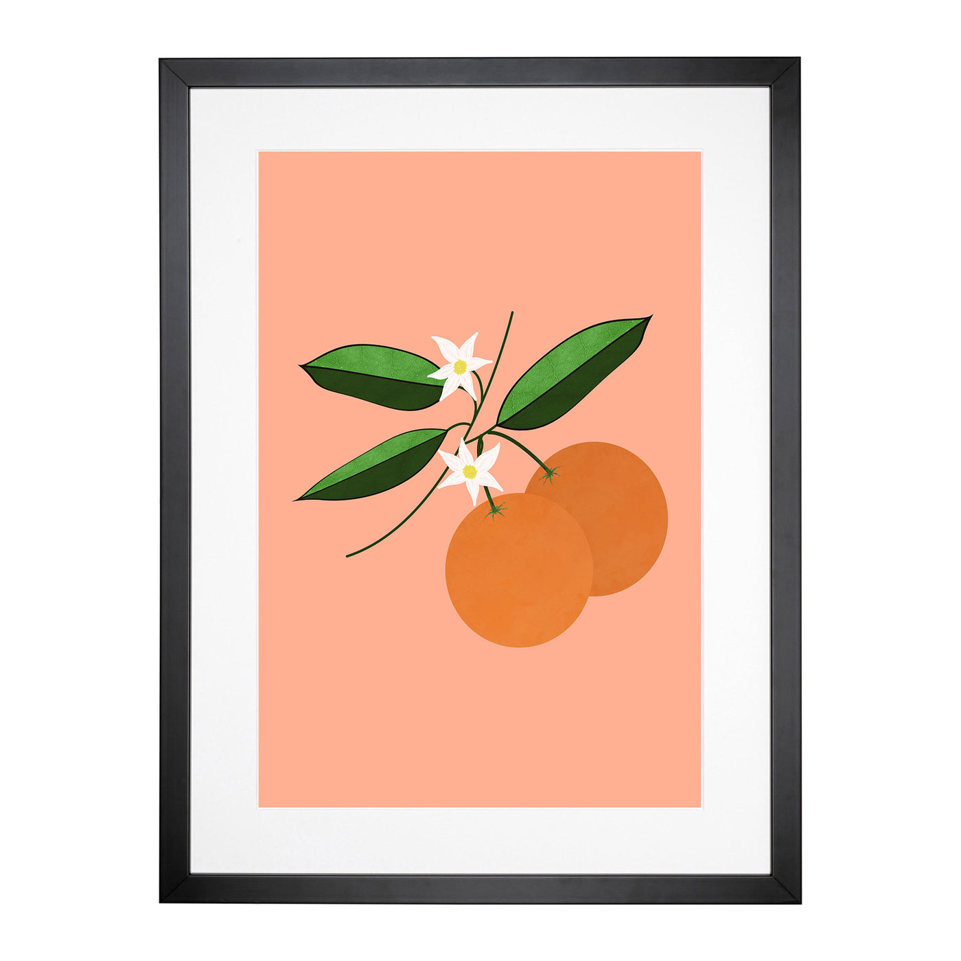 Orange Blossom Beige V2 Framed Print Main Image