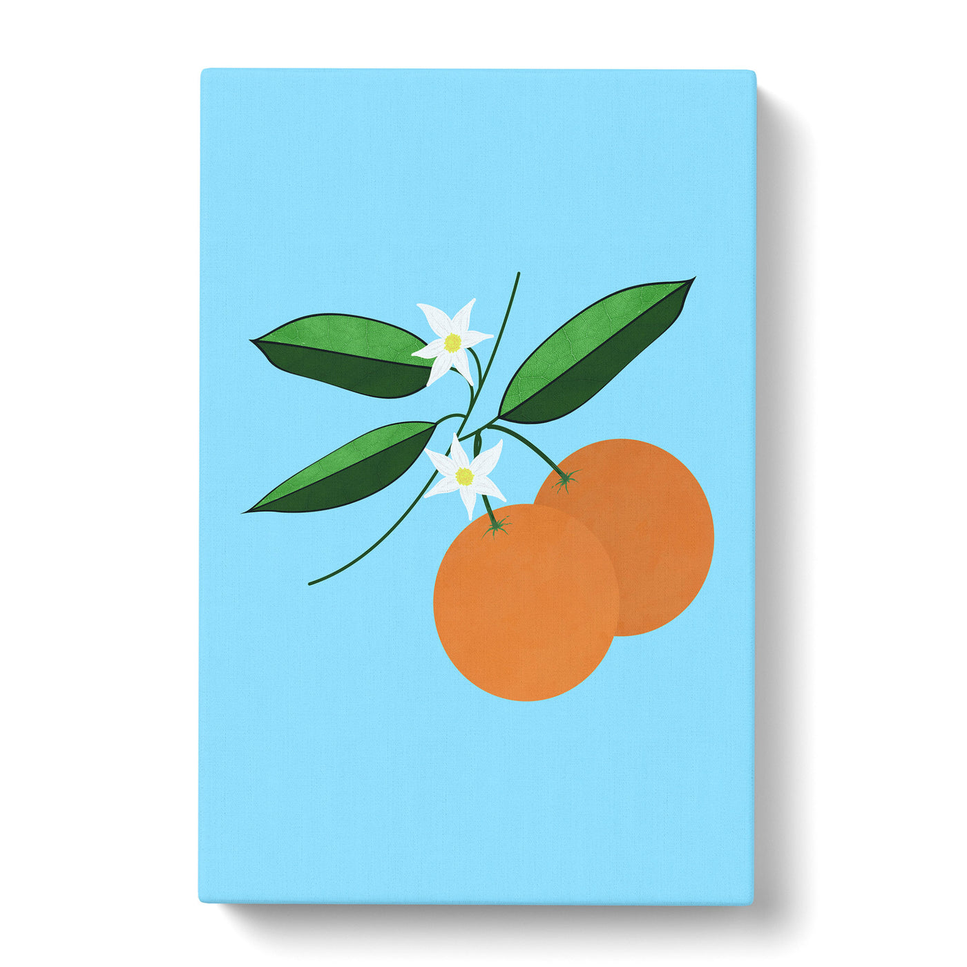 Orange Blossom Blue V2 Canvas Print Main Image