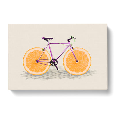 Orange Slice Bicycle Canvas Print Main Image