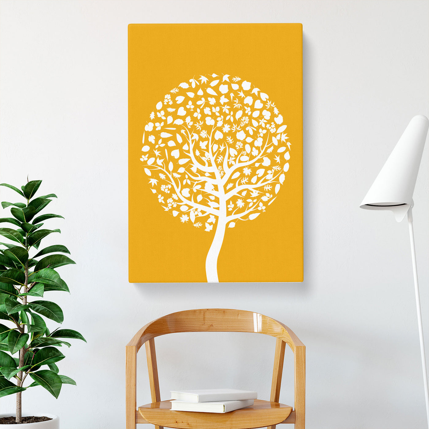 Orange And White Tree