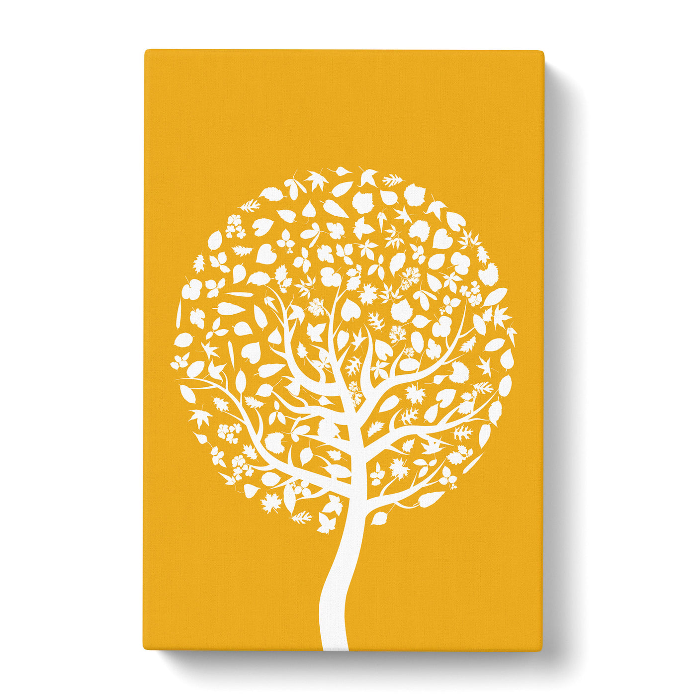 Orange And White Tree Canvas Print Main Image