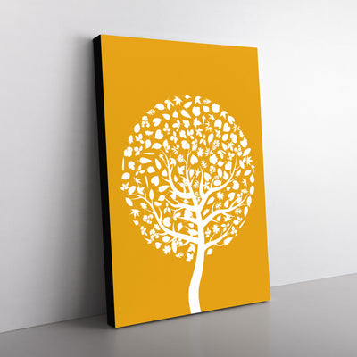 Orange And White Tree