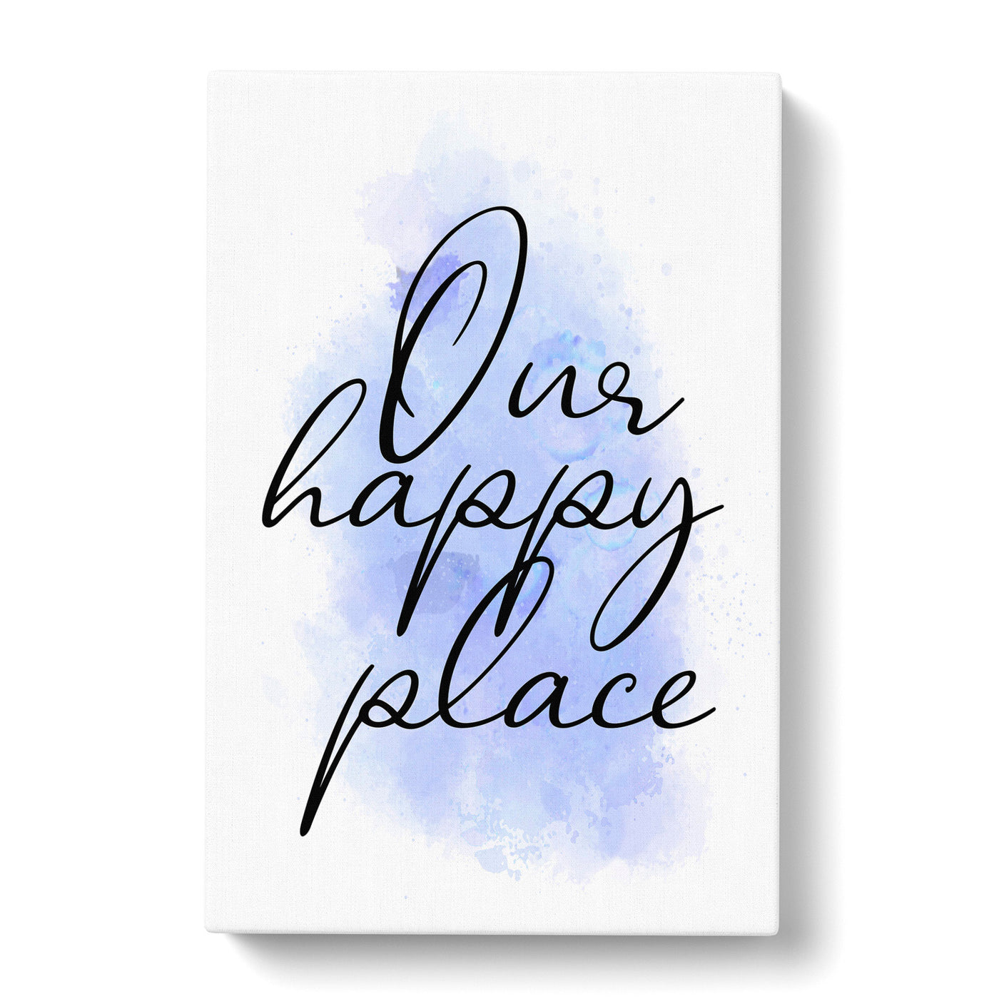 Our Happy Place V2 Typography Canvas Print Main Image