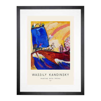 Painting With Troika Print By Wassily Kandinsky Framed Print Main Image