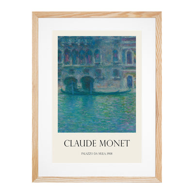 Palazzo Da Mula, Venice Print By Claude Monet