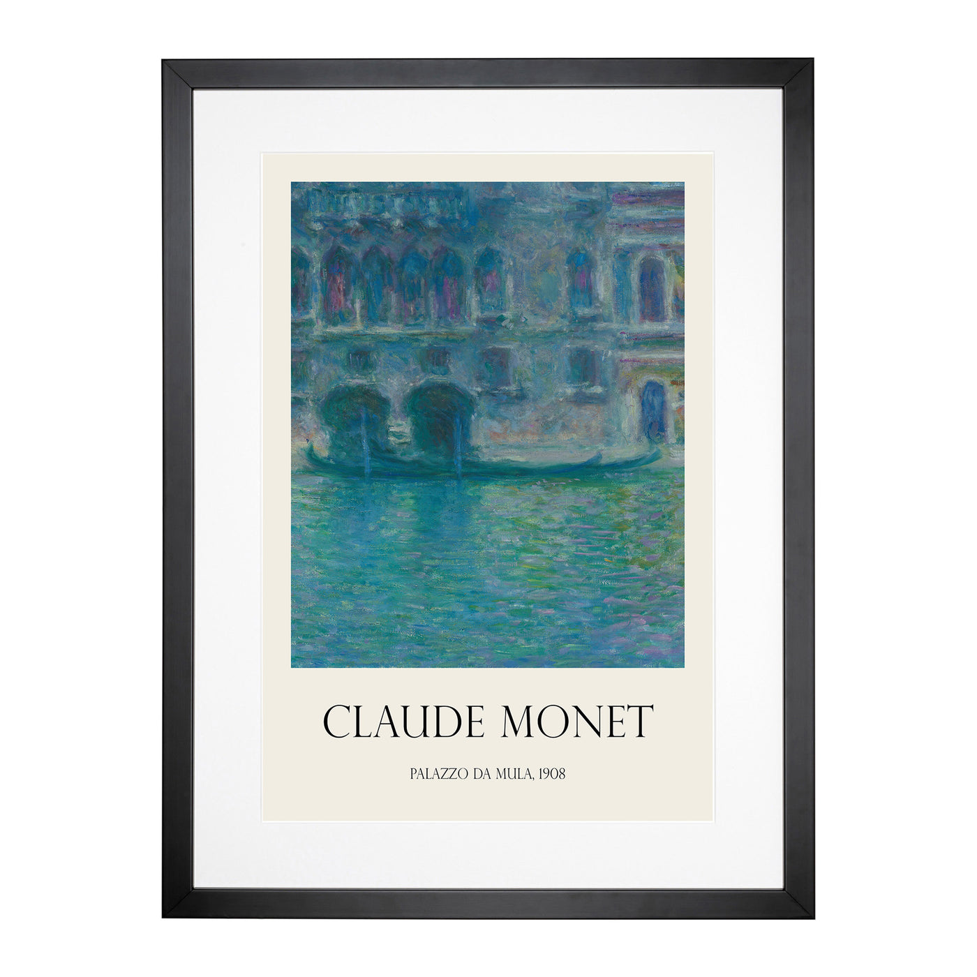 Palazzo Da Mula, Venice Print By Claude Monet Framed Print Main Image