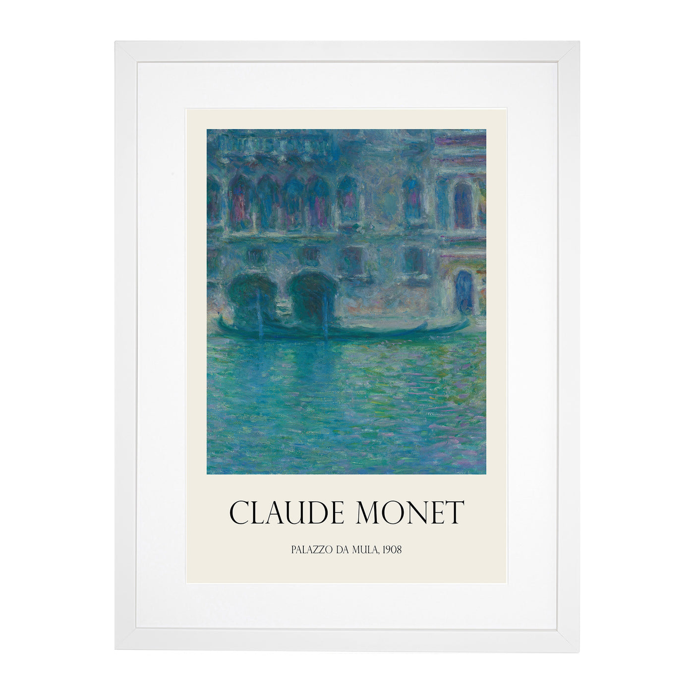 Palazzo Da Mula, Venice Print By Claude Monet