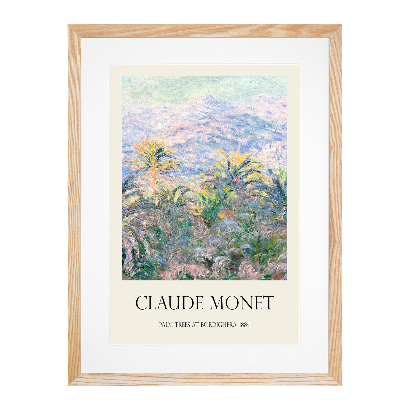 Palm Trees At Bordighera Print By Claude Monet