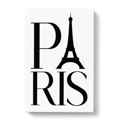 Paris Typography Canvas Print Main Image