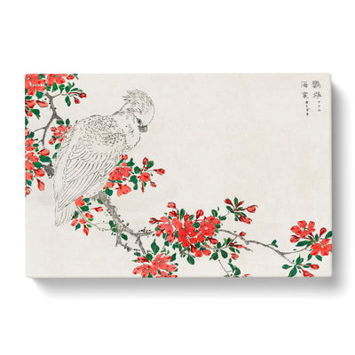 Parrot Upon A Blooming Tree Branch By Numata Kashu Canvas Print Main Image