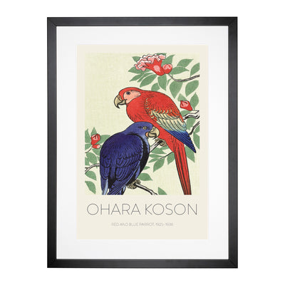 Parrots Print By Ohara Koson Framed Print Main Image