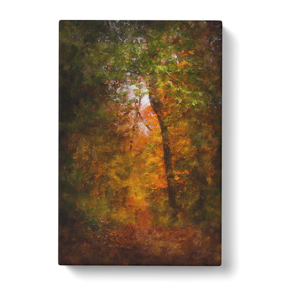 Path Through The Forest Painting Canvas Print Main Image