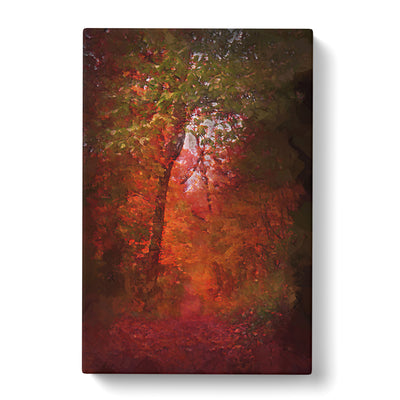 Path Through The Forest In Abstract Canvas Print Main Image